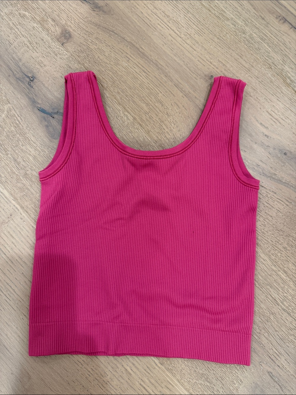 Athleta Girls' Ribbed Tank One-Piece in Hot Pink